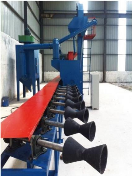 鋼管內(nèi)外壁拋丸機